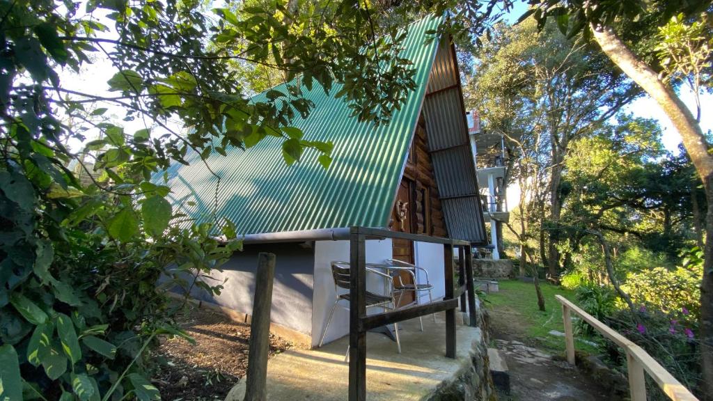 Jardín al aire libre en La Casona entre el Bosque