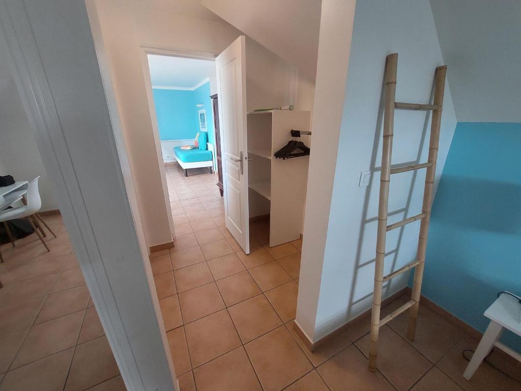 Postel nebo postele na pokoji v ubytování Exceptionnel T3 Vue Mer Village Vacances Sainte Luce