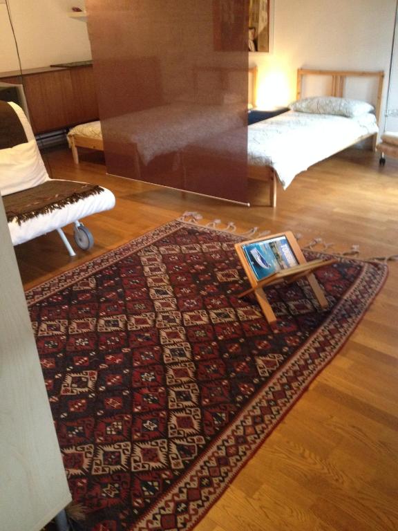 Łóżko lub łóżka w pokoju w obiekcie La Corte del Noce
