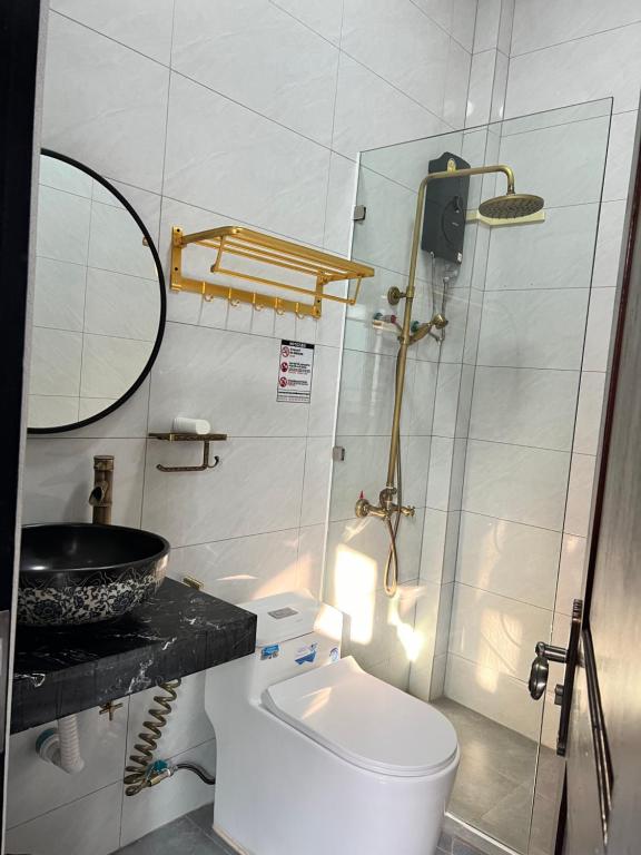 Koupelna v ubytování MANYTHIP Hotel