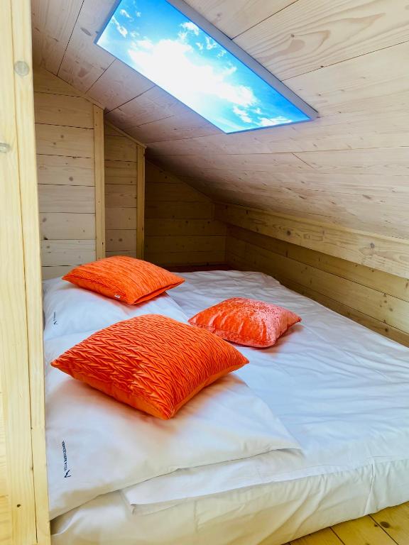 Postel nebo postele na pokoji v ubytování Villa Makuchówka
