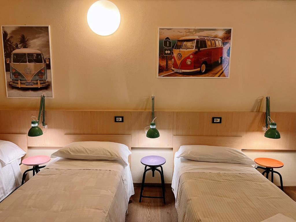 Postel nebo postele na pokoji v ubytování Central Hostel BG