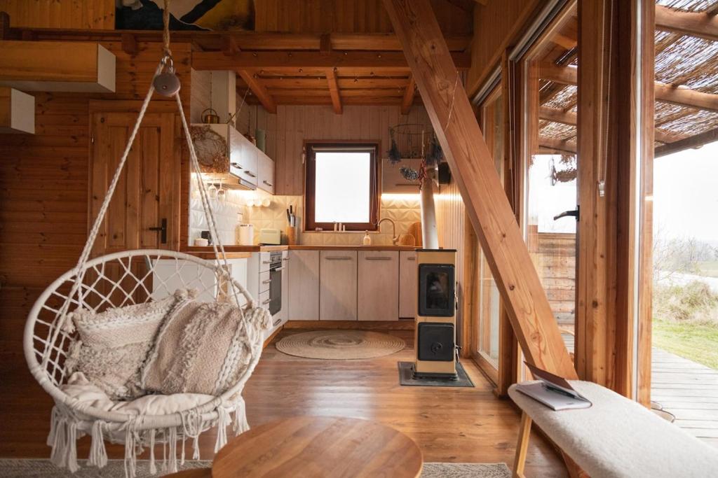 Kuchyň nebo kuchyňský kout v ubytování Druhanov Cottage