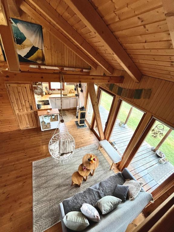 Postel nebo postele na pokoji v ubytování Druhanov Cottage