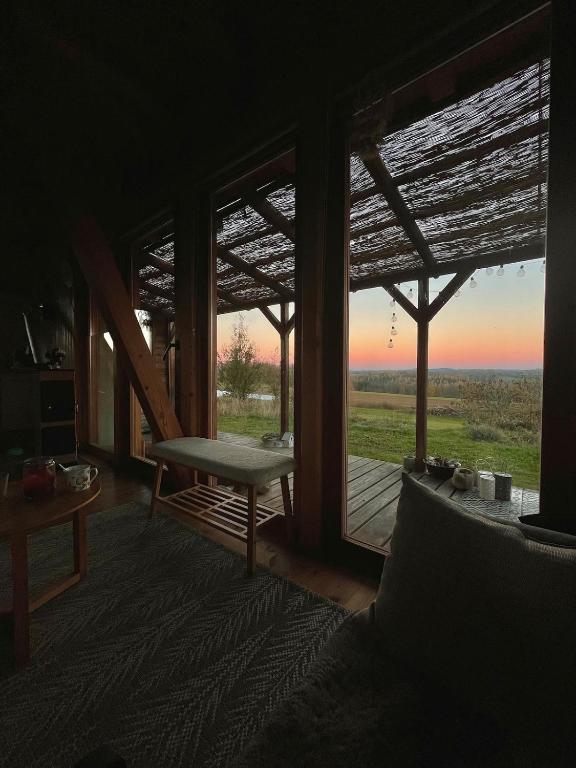 Balkón nebo terasa v ubytování Druhanov Cottage