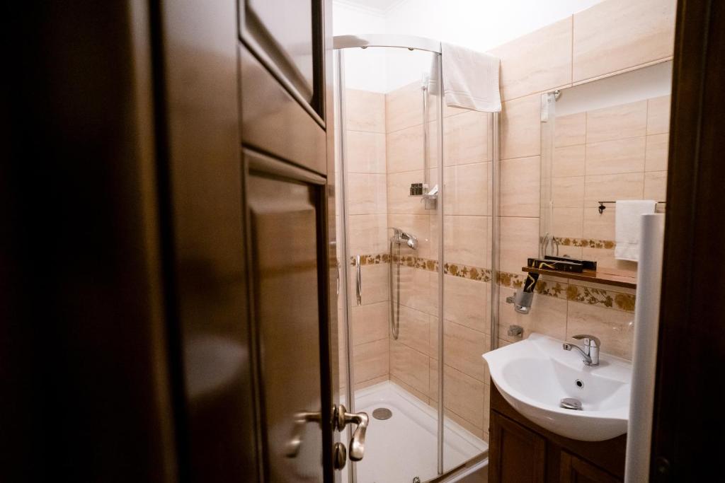 Koupelna v ubytování Rosen Villa Sibiu