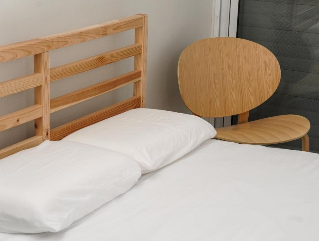 Voodi või voodid majutusasutuse Loveinsky Tel Aviv rooms toas