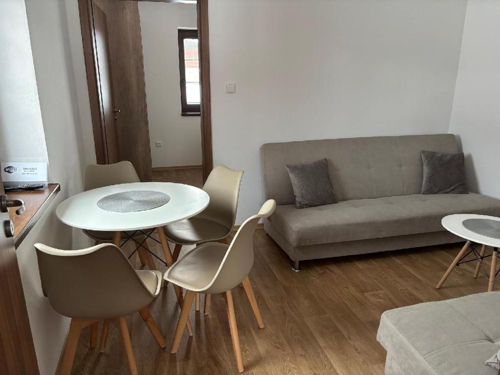 Posezení v ubytování Apartmán u Hovorků