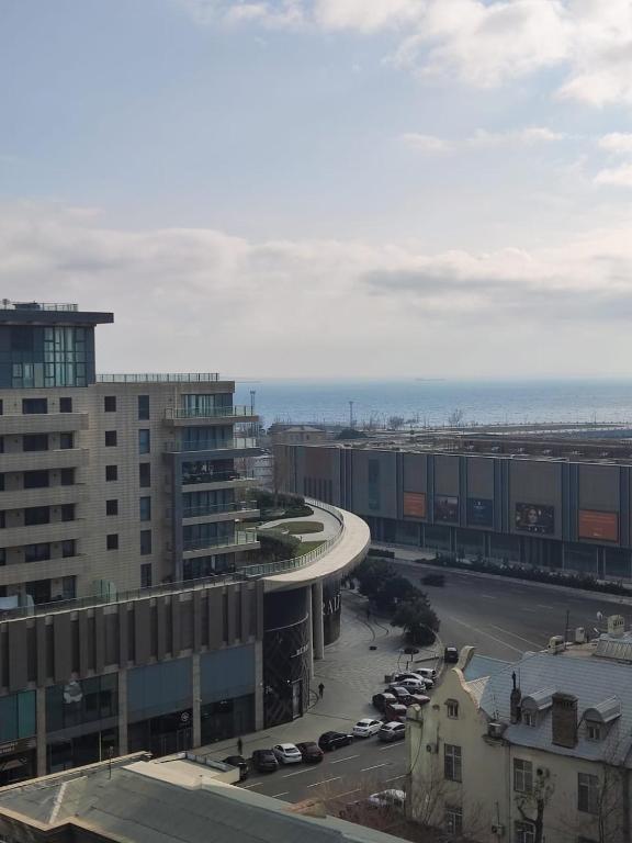 Vista general de Bakú o vistes de la ciutat des de l'apartament