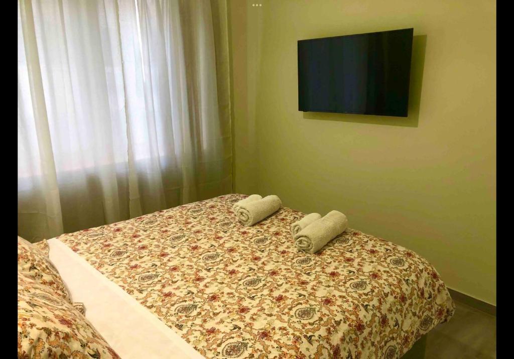 Postel nebo postele na pokoji v ubytování Agatha-2