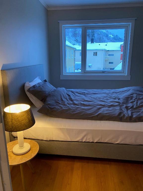 Postel nebo postele na pokoji v ubytování Hammerstuene mat - og gjestehus