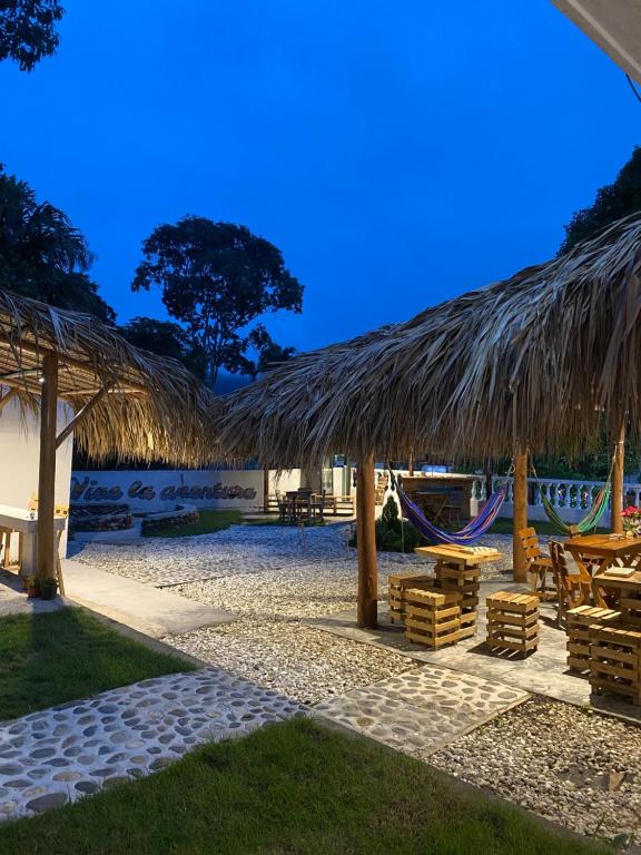 Zahrada ubytování Hostal Aventura Tayrona