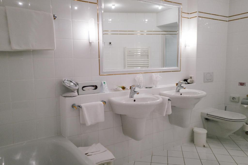 Koupelna v ubytování Hotel Montjola Nova