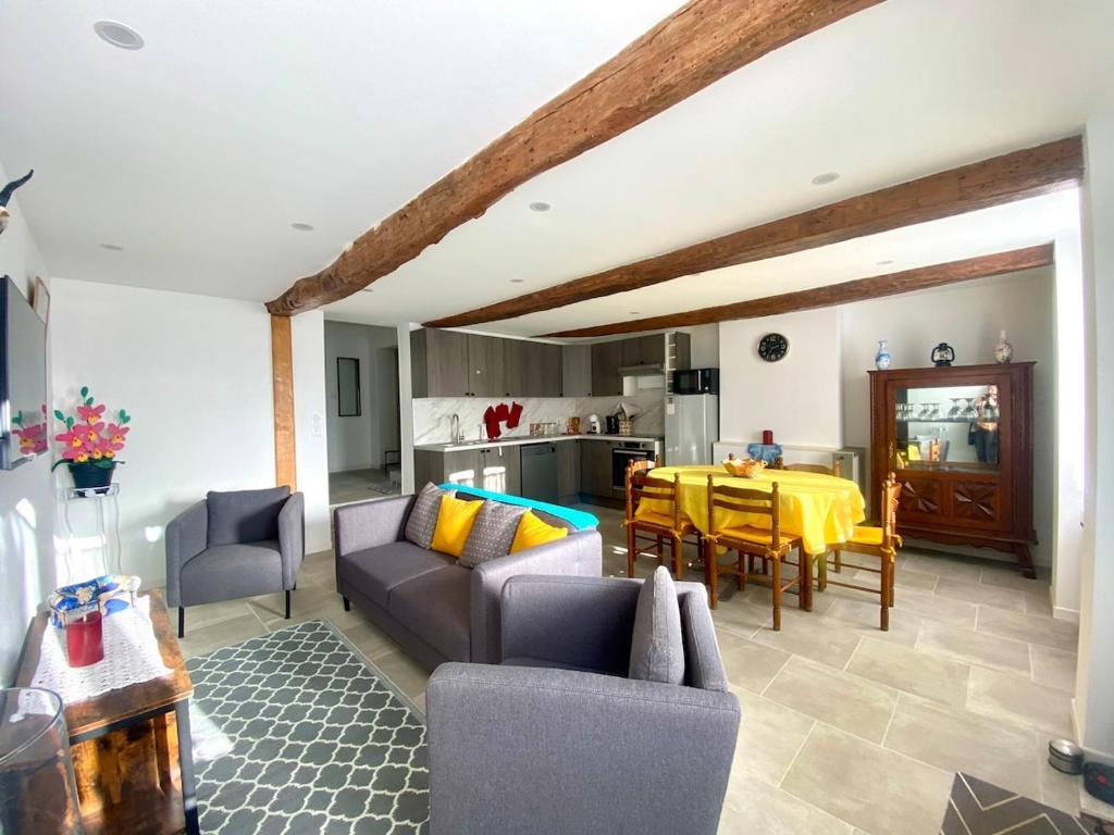Nhà bếp/bếp nhỏ tại Coucher de soleil - Maison familiale tout confort au cœur d'Ault - Mer