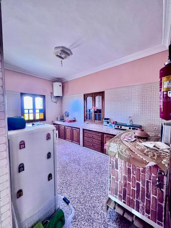 Kuchyň nebo kuchyňský kout v ubytování Maison Face au lion