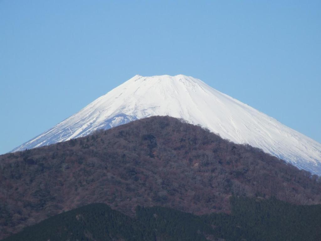 a mountain with snow on top of it at Yoshimatsu in Hakone