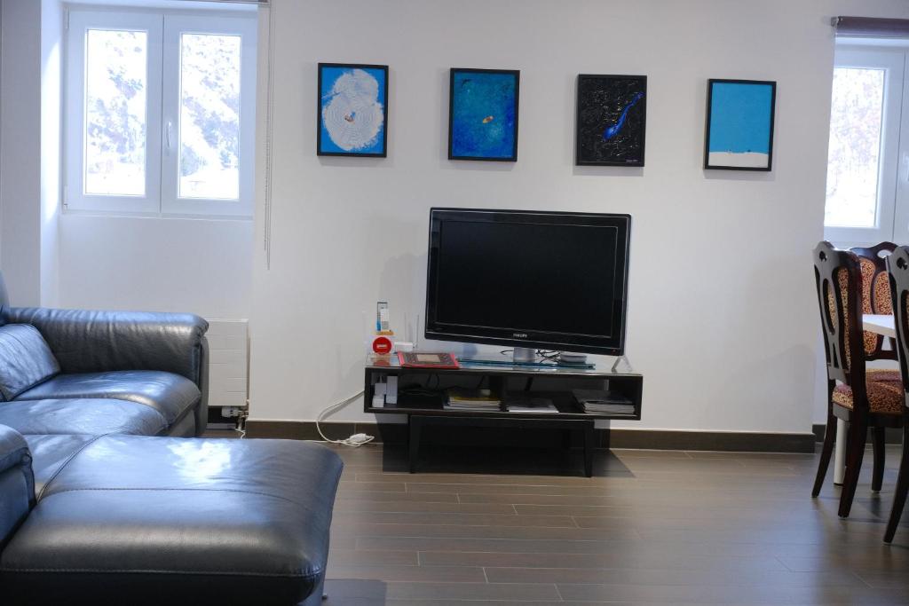 TV a/nebo společenská místnost v ubytování Today Appartement Famille