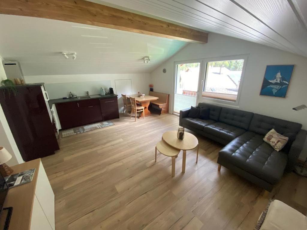 Posezení v ubytování Ferienwohnung in Mörel