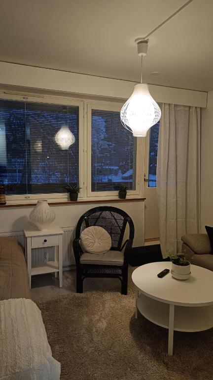 Ένα ή περισσότερα κρεβάτια σε δωμάτιο στο Cozy studio apartment