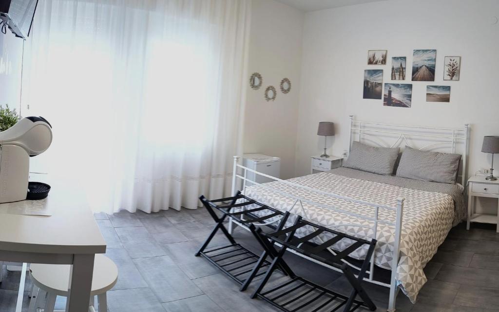 Posezení v ubytování b&b Casa Balai 72 a 100 mt dal mare