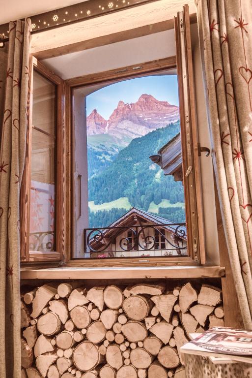 Nespecifikovaný výhled na hory nebo výhled na hory při pohledu z bed and breakfast