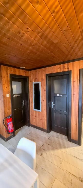 Postel nebo postele na pokoji v ubytování L'appel Chalet