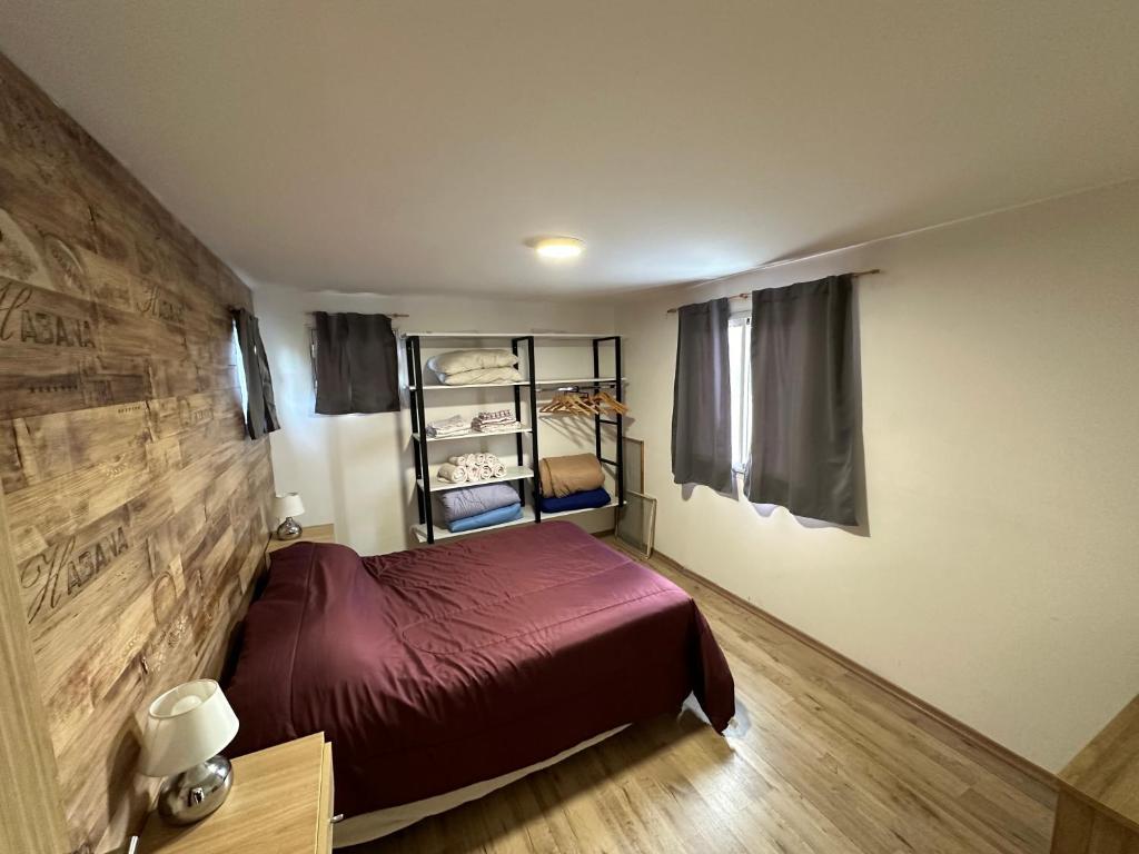 La casita de chapaにあるベッド