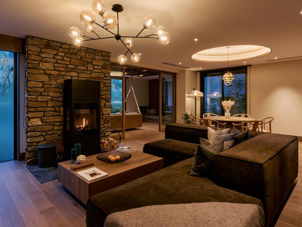 Posezení v ubytování Glamdy style hotel suite 山ノ麓