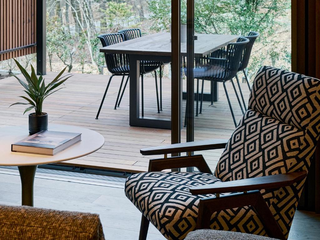 Posezení v ubytování Glamdy style hotel suite 山ノ麓
