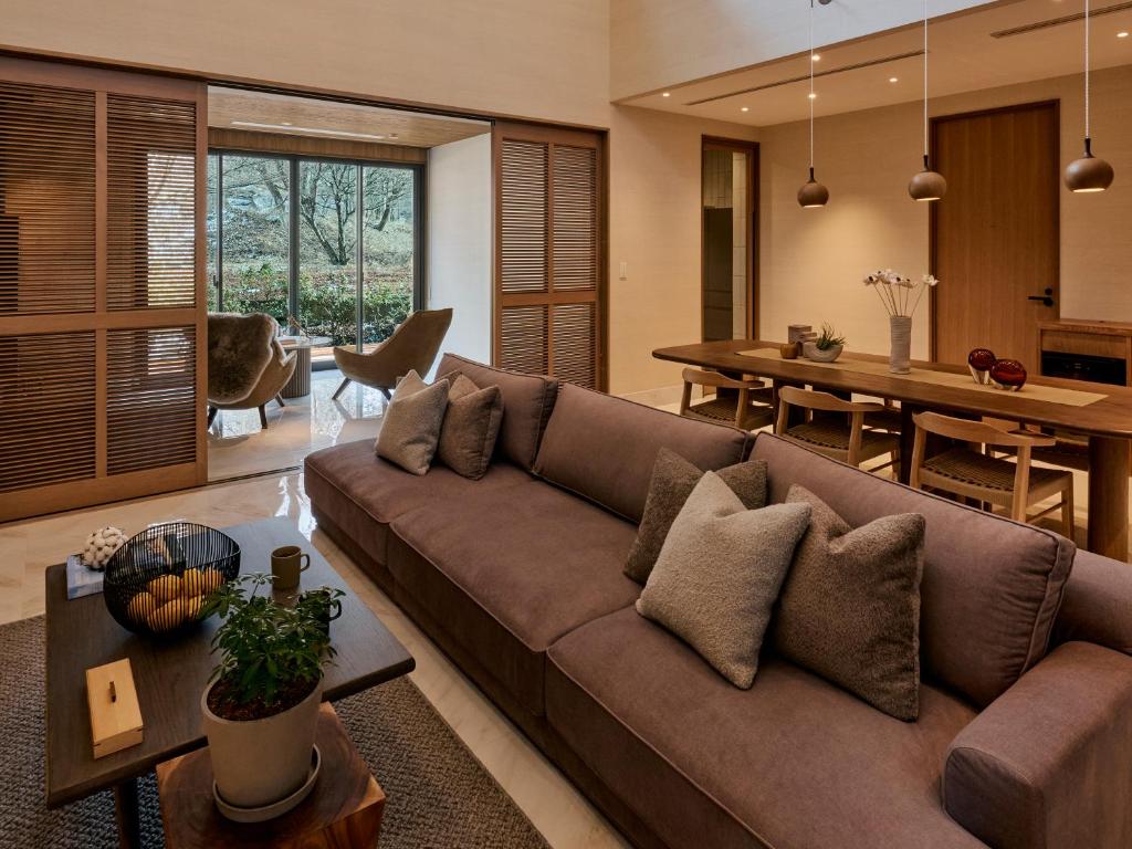 Posezení v ubytování Glamdy style hotel suite 山ノ麓