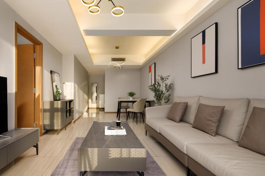 Zona d'estar a Dayu Apartment Century City Branch