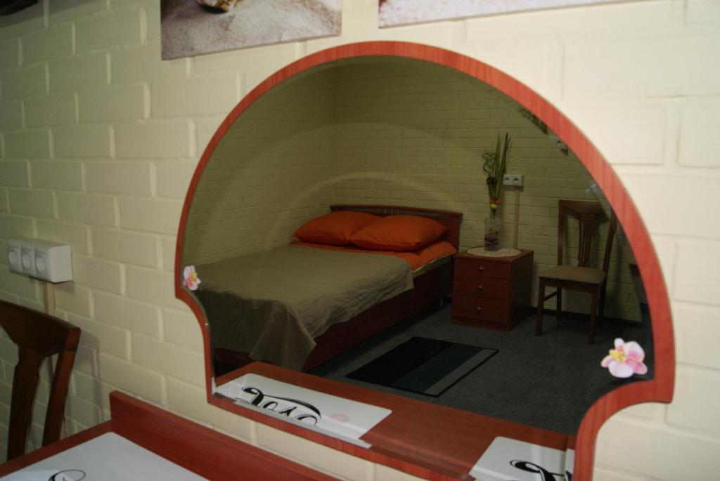 Кровать или кровати в номере Гостевой дом Внуково 41A