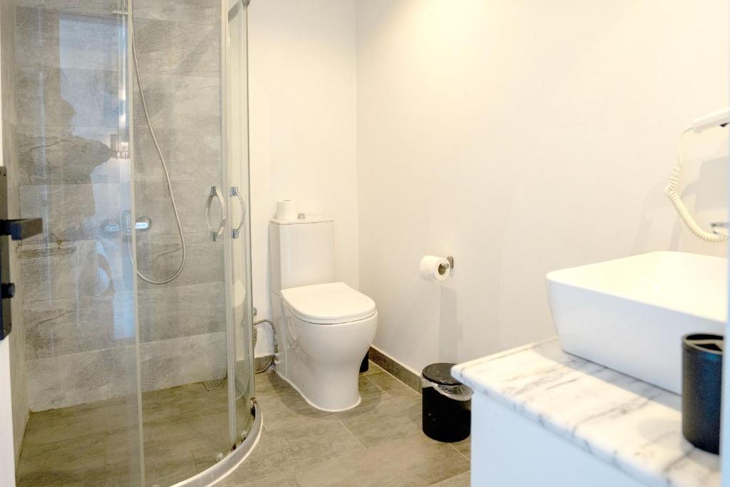 Koupelna v ubytování Çamlık 87 Hotel Ayvalık