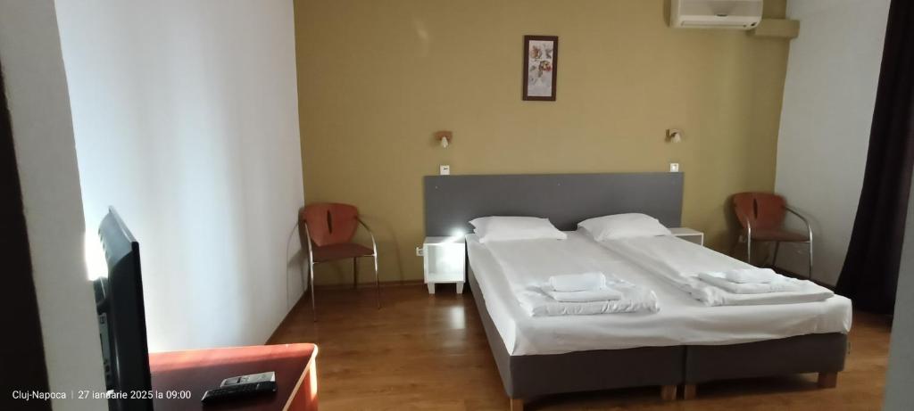Postel nebo postele na pokoji v ubytování Hotel Liliacul