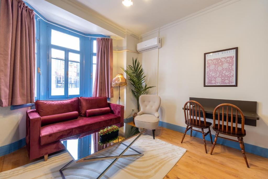 Posezení v ubytování Mayer Taksim Apartments