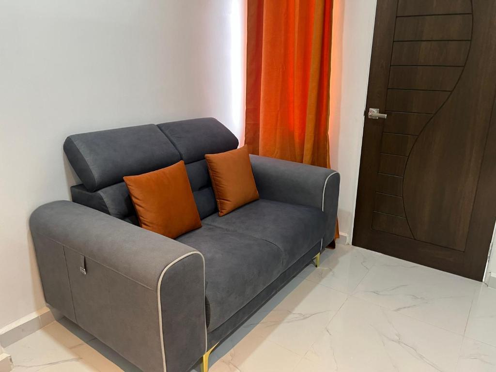 Istumisnurk majutusasutuses PEARL Suite Sungai Karang Balok