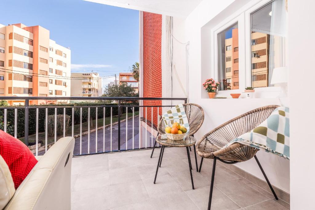 A balcony or terrace at Apartamento Mágico Javea Arenal