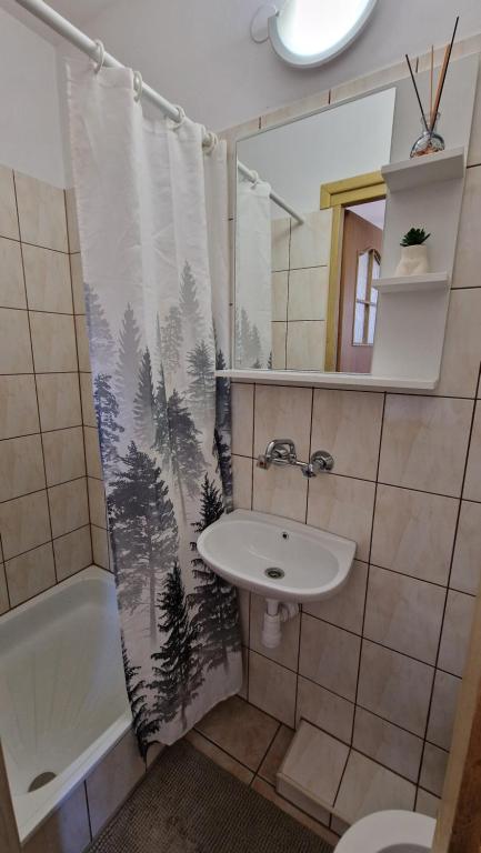 Kúpeľňa v ubytovaní Gościniec Solanka