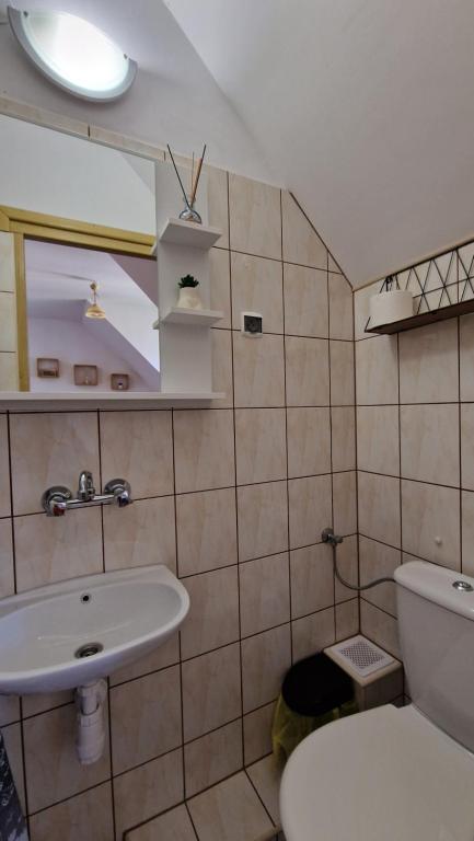 Kúpeľňa v ubytovaní Gościniec Solanka