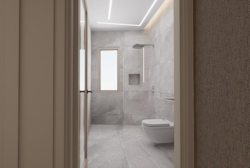 A bathroom at Ktima Faki, Olympus Mountain Accommodation & Retreat