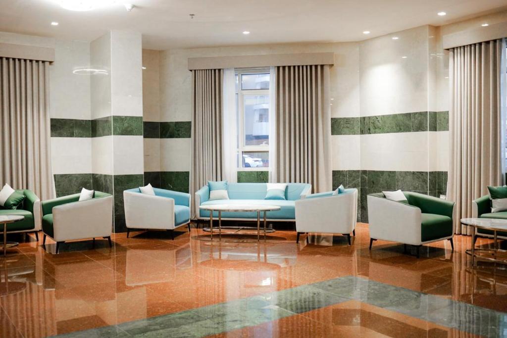 Posezení v ubytování Assia Hotel