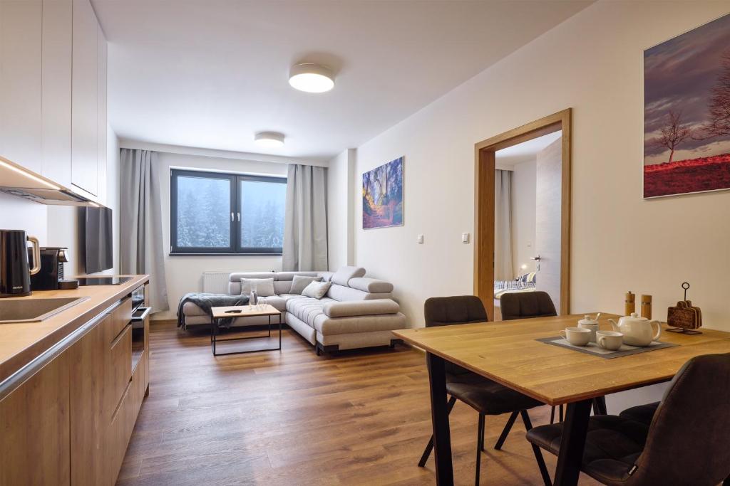 Posezení v ubytování Luční apartmán Jurajda