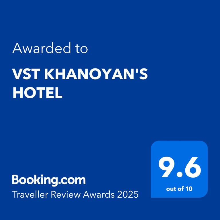 Certificato, attestato, insegna o altro documento esposto da VST KHANOYAN'S HOTEL