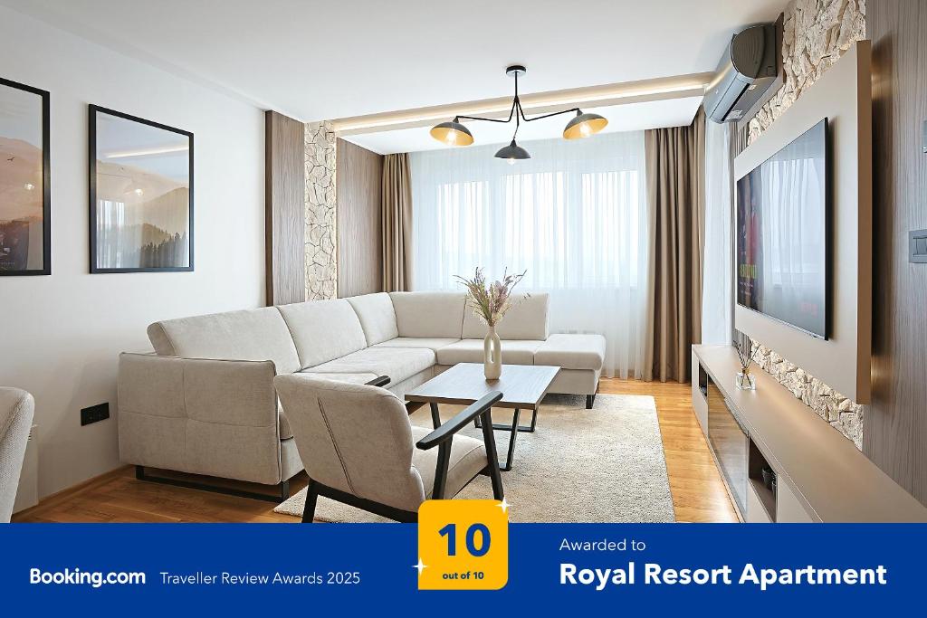 Posezení v ubytování Royal Resort Apartment