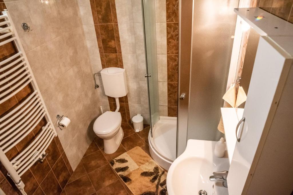 Koupelna v ubytování Gesztenye Apartman