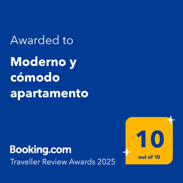 Certifikát, hodnocení, plakát nebo jiný dokument vystavený v ubytování Moderno y cómodo apartamento