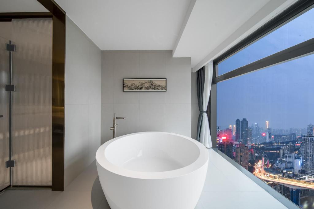 Koupelna v ubytování Chongqing Junsheng Yunduan Riverview Hotel