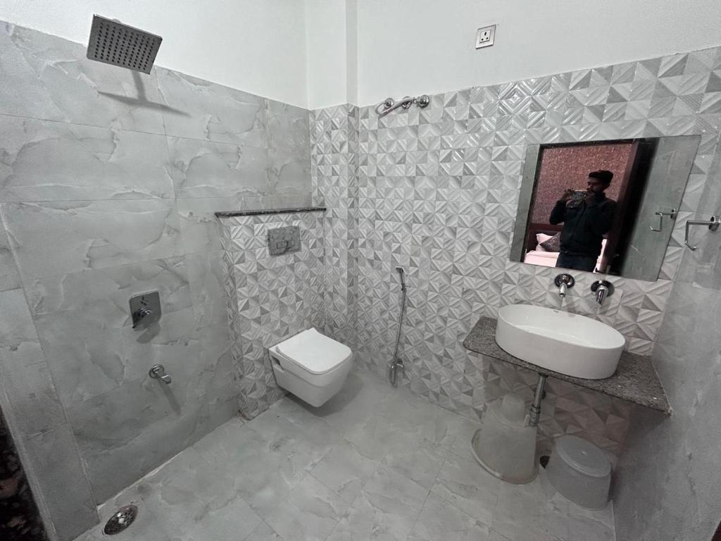Koupelna v ubytování Hotel Simony Palace