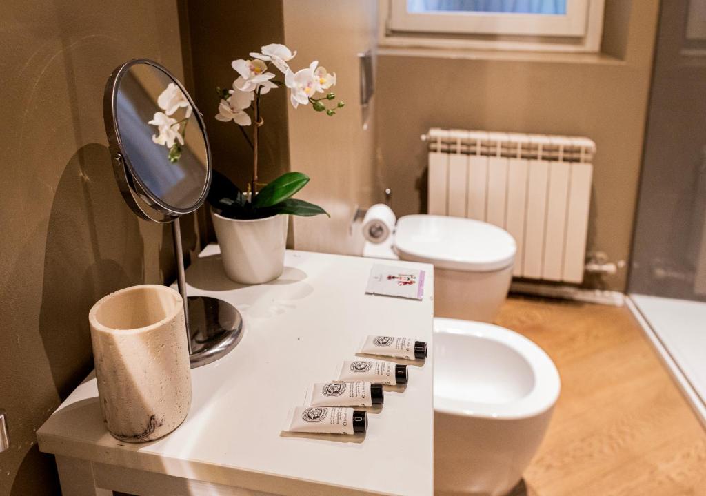 Koupelna v ubytování Suite Brera