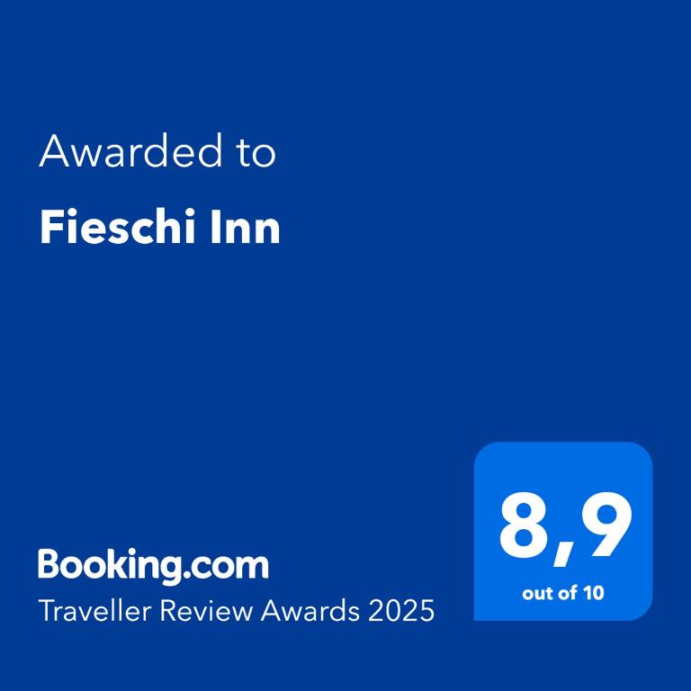 a screenshot of a cell phone with the text awarded to fireball inn at Fieschi Inn in Genoa